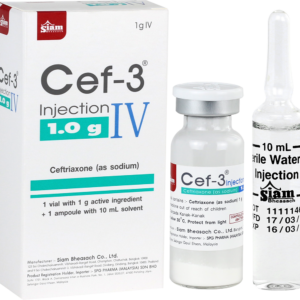Cef-3 IV injection 1g 1 vial  Ceftriaxone