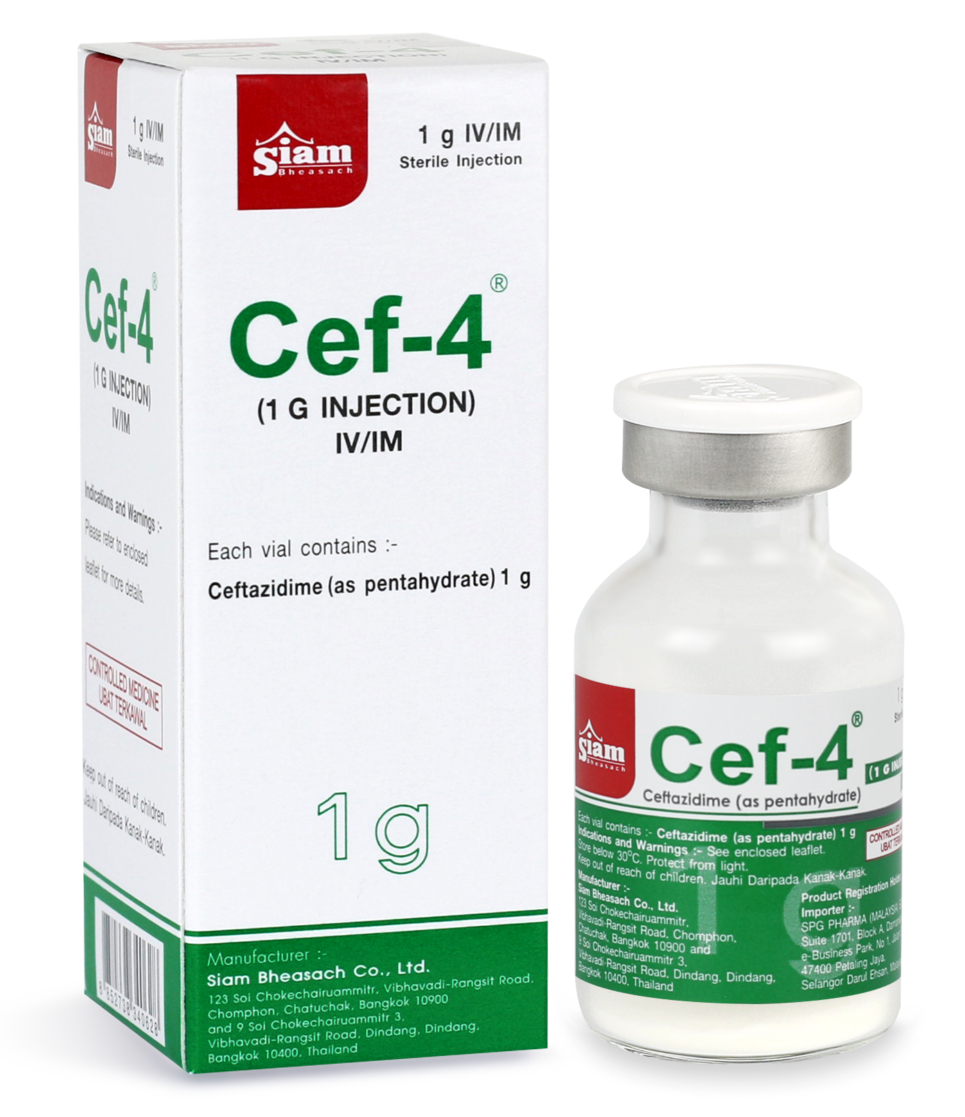 Cef-4 1g Injection Ceftriaxone
