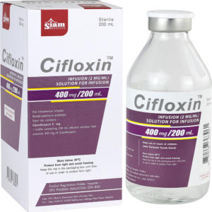 Cifloxin infusion 200mg/100ml Ciprofloxacin