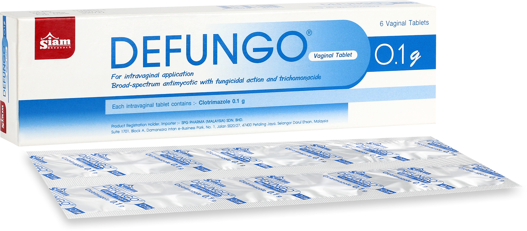 Defungo pessary 0.1g 6’s Clotrimazole