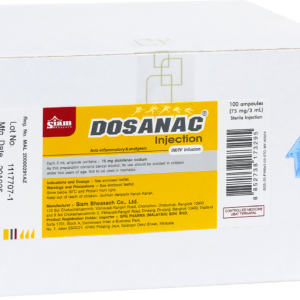 Dosanac injection 75mg 100's  Diclofenac
