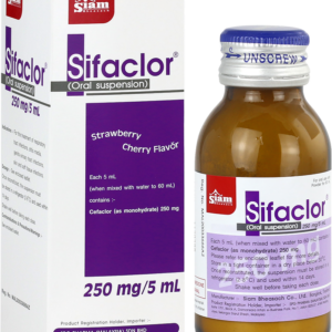Sifaclor (oral sus) 250mg/5ml 60ml  Cefaclor