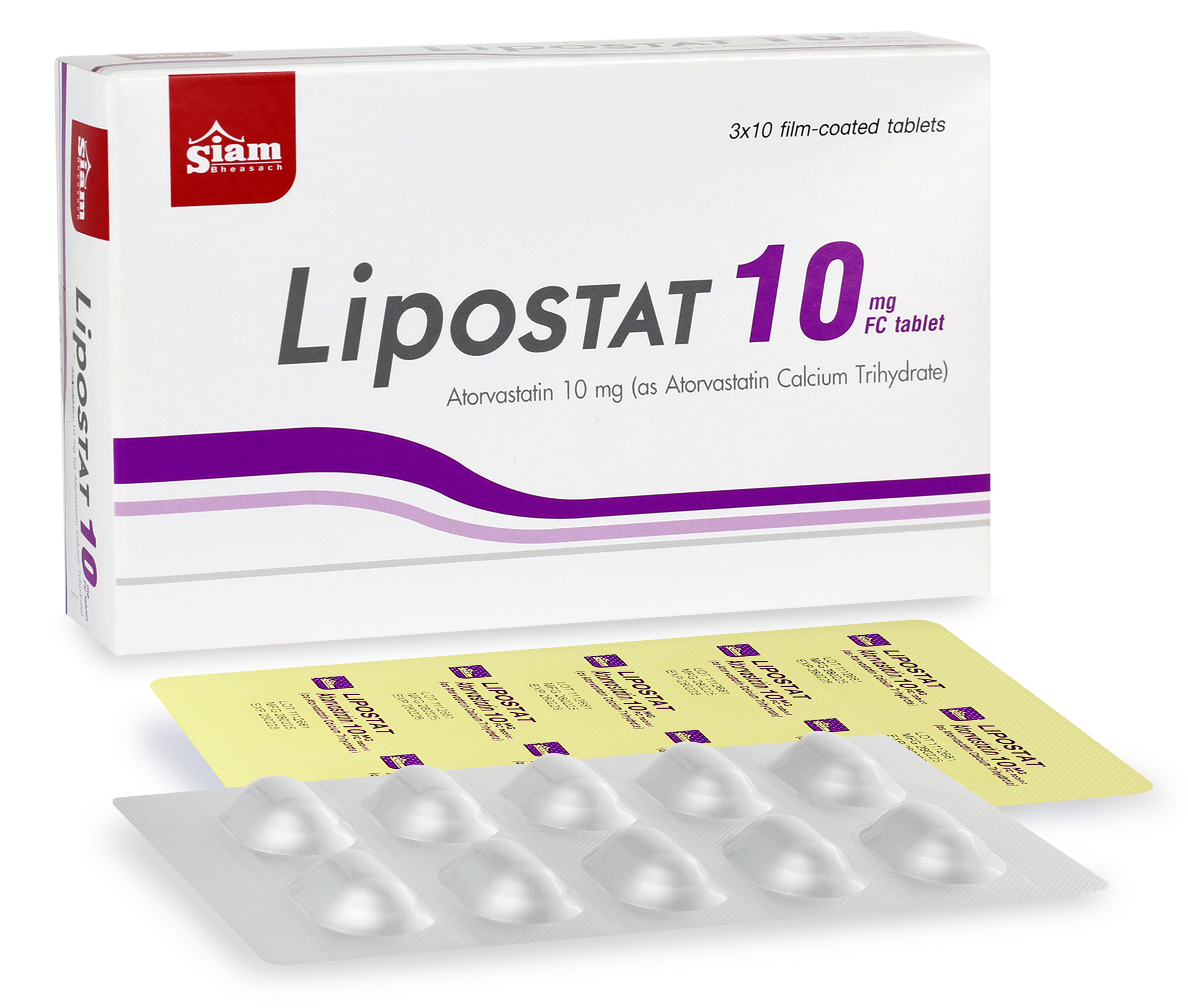Lipostat 10mg Fc Tablet Atorvastatin