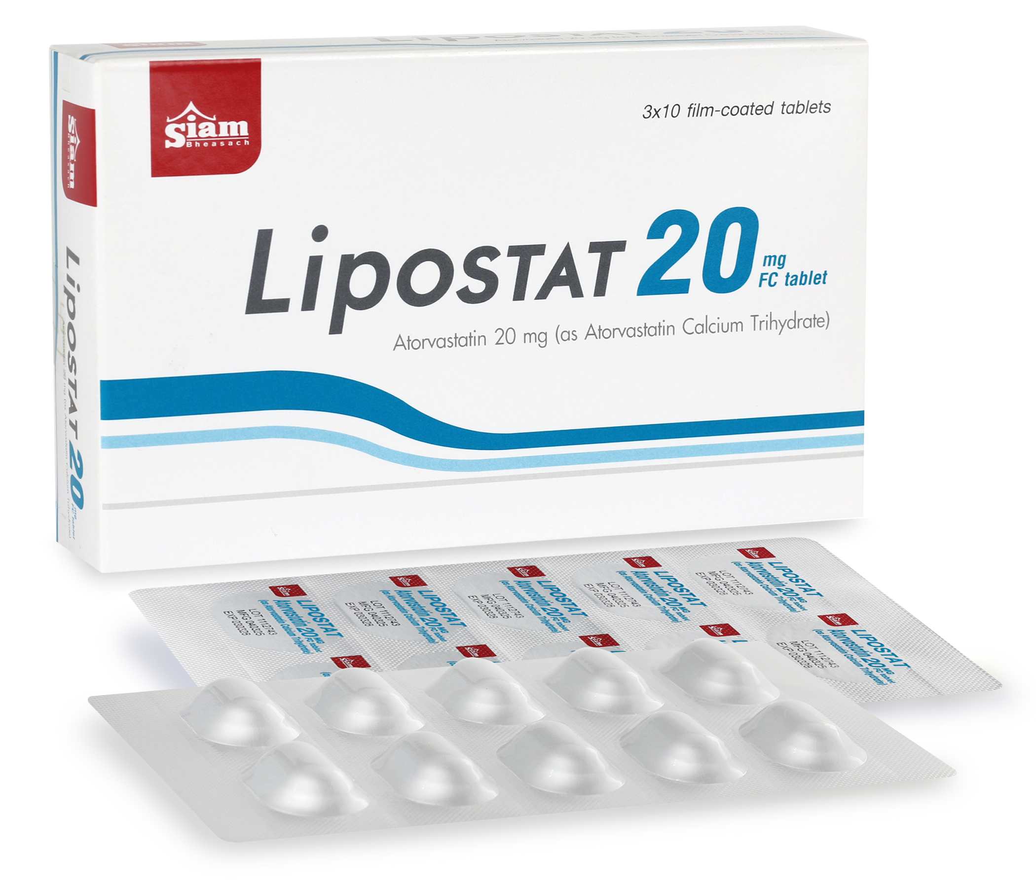 Lipostat 20mg Fc Tablet Atorvastatin