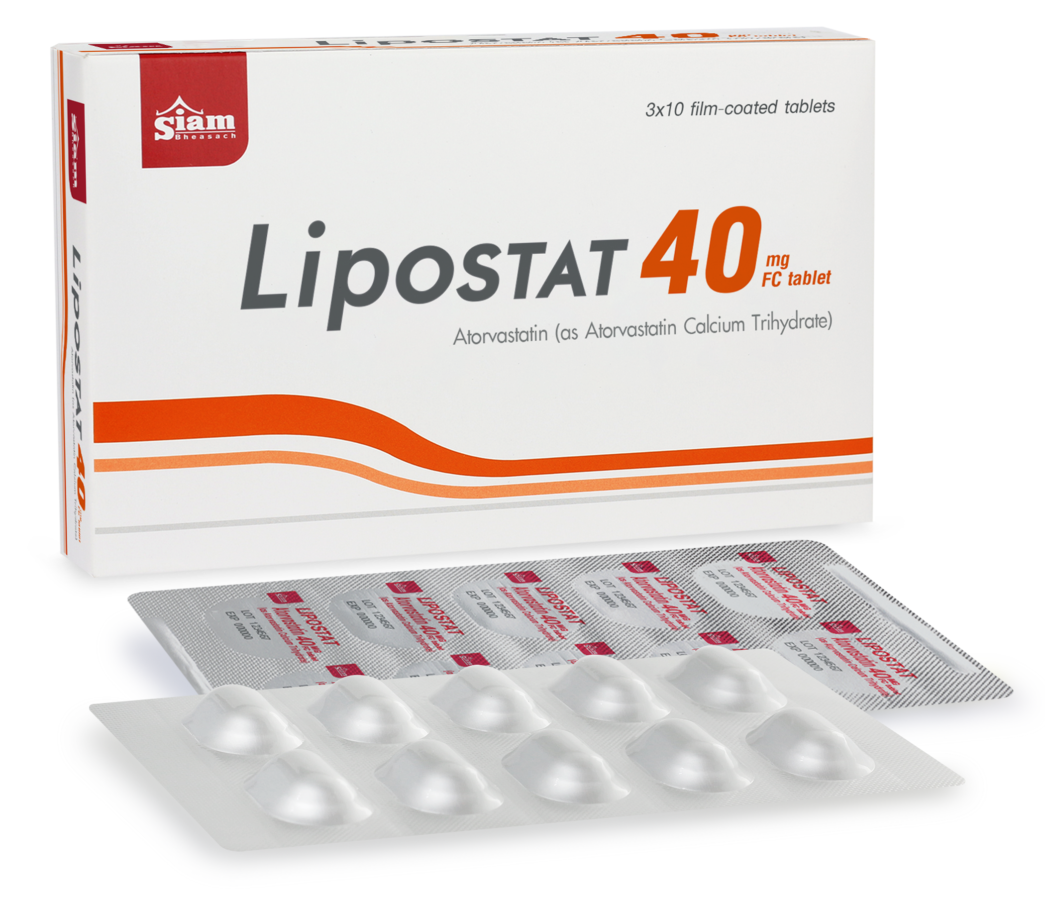 Lipostat 40mg Fc Tablet Atorvastatin