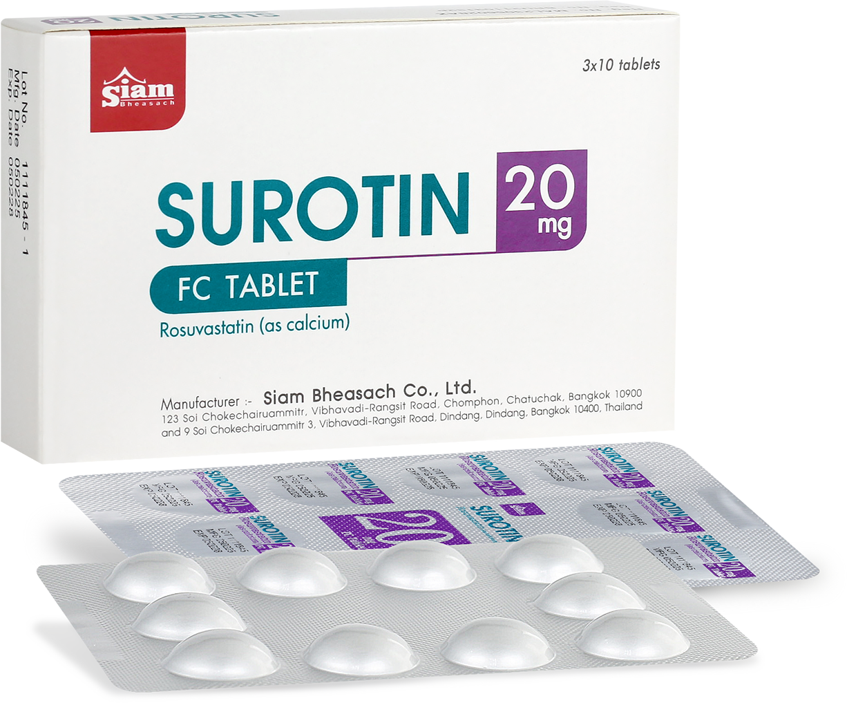 Surotin 20mg fc tablet Fluoxetine