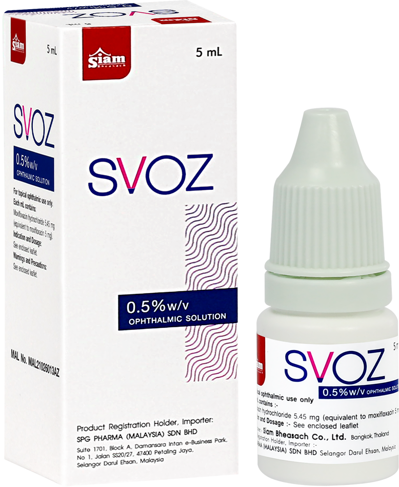 SVOZ (0.5%w/v Ophthalmic Solution) Moxifloxacin